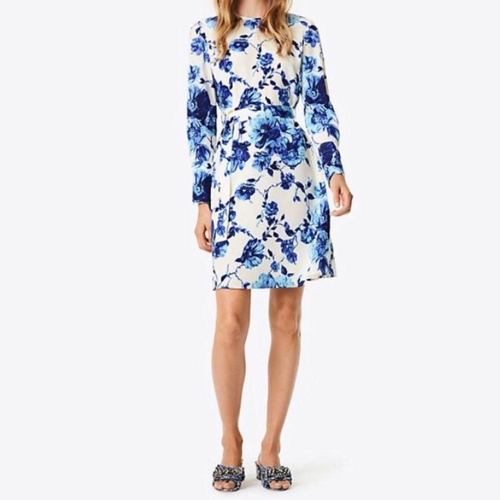 Tory Burch Giovanna Floral Lili Dress Silk NWT $458 Size 4
